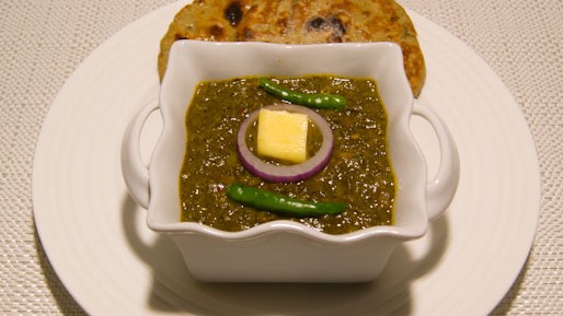Sarso Ka Saag is a very famous dish from north India. Lots of leafy vegetables go into this and serve with Makke ki roti.